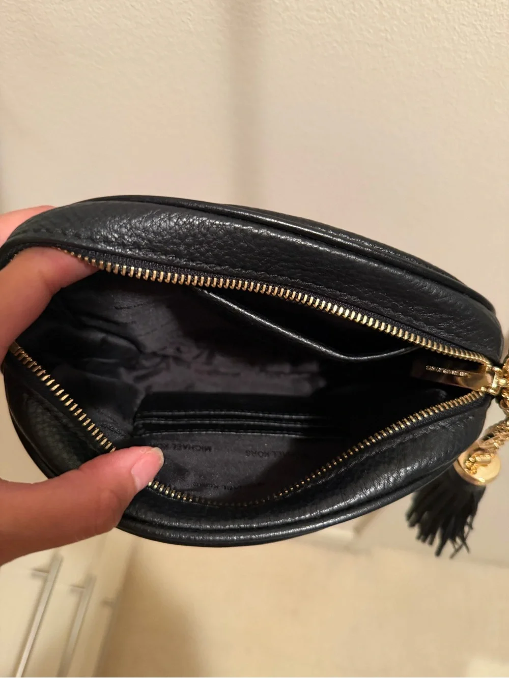 Michael Kors studded crossbody purse